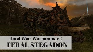 Total War Warhammer 2  Feral Stegadon Unit Model  Lizardmen [upl. by Herold]