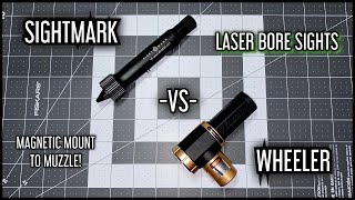 LASER BORE SIGHTS  SIGHTMARK VS WHEELER  BORE SIGHTING TOOLS COMPARED  QUICK LOOK [upl. by Esaertal]