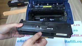 Xerox Phaser 3020  Replacing the Toner Cartridge [upl. by Arimak]