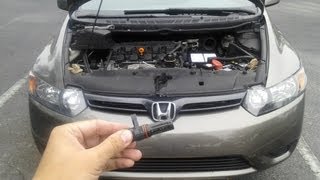 2007 Honda Civic Camshaft amp Crankshaft Position Sensors Location [upl. by Yttiy]