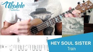 Hey soul sister  Train  Tutoriel et accords de ukulélé [upl. by Nagiam]