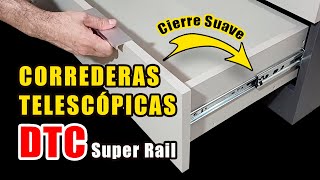 Cómo instalar CORREDERAS Telescópicas FULL EXTENSION para GAVETAS  DTC SUPER RAIL [upl. by Lordan880]