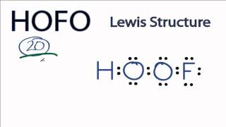 HOFO Lewis Structure How to Draw the Lewis Structure for HOFO [upl. by Wagstaff]