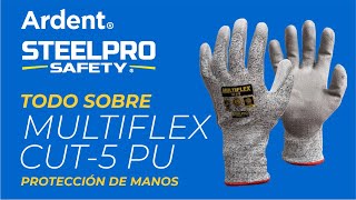 Guante Steelpro Multiflex CUT5 PU Anticorte Nivel 5 [upl. by Einiar802]