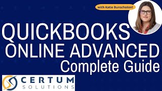 DEMO  QuickBooks Online Advanced  Complete 40Minute Guide [upl. by Iel864]