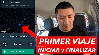 Uber Driver TUTORIAL 🚗 PRIMER VIAJE para conductores nuevos ◀ GPS Cómo cobrar y demás [upl. by Alemat]