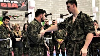 KRAV MAGA TRAINING • How to escape when a BIG Guy grabs you part 2 [upl. by Lurie]