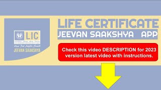 LIC Jeevan Saakshya App 2021  LifeExistence Certificate [upl. by Schach]