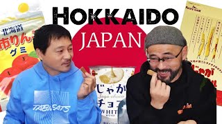 Trying Japanese Snacks from Hokkaido Japan [upl. by Lindbom]