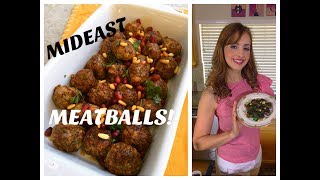 HOW TO MAKE MIDDLE EASTERN MEATBALLS [upl. by Nauqyaj]