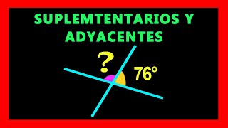 ✅👉 Angulos Suplementarios y Adyacentes [upl. by Elum444]