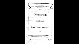 Rossini Semiramide Overture Score [upl. by Ocker]