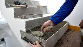 Tiling over Concrete Stairs [upl. by Edmonds]