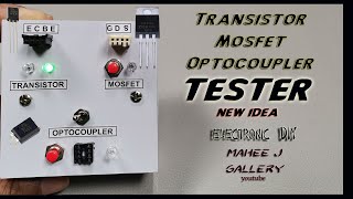 Transistor Tester  Mosfet Tester  Potocoupler Tester  New Idea 2020 [upl. by Ennoitna]