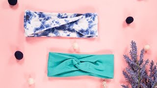 How to Sew a Twisted Headband Two Different Ways [upl. by Hawken74]