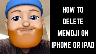 How to Delete Memoji on iPhone or iPad [upl. by Allmon938]