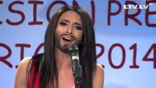 Conchita Wurst  Rise Like a Phoenix LIVE in Riga [upl. by Aleil]