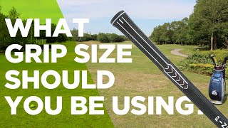 HOW TO CHOOSE THE CORRECT SIZE GRIP FOR BETTER GOLF [upl. by Moss]