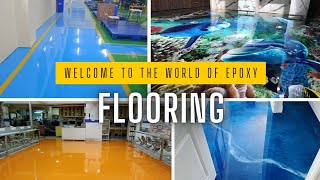 3D Epoxy flooring just completed in bathroom The flooring where you can create your imagination [upl. by Egin627]