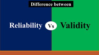 Difference between Reliability amp Validity in Research  Validity vs Reliability [upl. by Nnyltak]