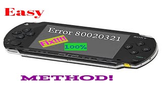 How to fix psp error 80020321  HD1080p  2020 [upl. by Hurley]