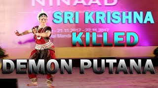 Putana badha by Sri Krishna story odissi dance Chhanda ninaad2017 [upl. by Annairb]