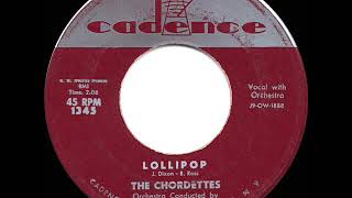 1958 HITS ARCHIVE Lollipop  Chordettes a 2 record [upl. by Lucienne]