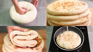 EGGLESS BUTTER NAAN RECIPE IN PAN I WITHOUT TANDOOR OR OVEN [upl. by Ulyram]