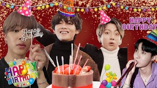 V 🐻 Birthday surprise by Kookie 🐰🎂🎉Hindi dub 💜 [upl. by Niwled49]