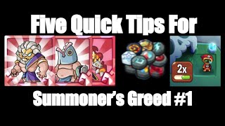 Five Tips to Improve At Summoners Greed 1 [upl. by Selinski580]