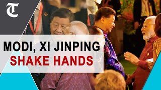 PM Modi Chinese President Xi Jinping meet at G20 dinner exchange pleasantries [upl. by Briny]