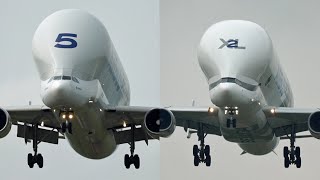 Airbus Beluga VS Beluga XL at Chester Hawarden Airport [upl. by Chaudoin]