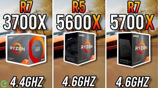 Ryzen 7 3700X vs Ryzen 5 5600X vs Ryzen 7 5700X [upl. by Hanala]