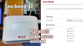 PLDT dh725 admin access unlocked cat 6 modem [upl. by Yhtir]