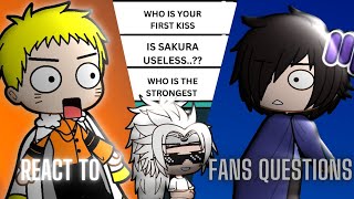 😱 PODCAST WITH NARUTO AND SASUKE😱  REACT TO FANS QUESTIONS GACHA REACTION [upl. by Ayerdna260]