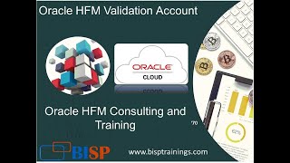 Oracle HFM Validation Account  HFM Tutorial  HFM Training  Hyperion Financial Management [upl. by Notrub]