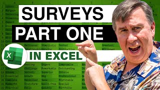 Excel Surveys Part 1 Surveys or Forms in Excel  Episode 2226 [upl. by Caruso]