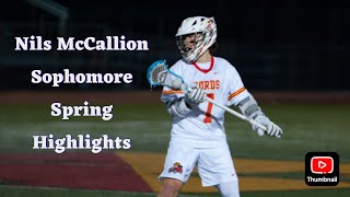 Nils McCallion  Class of 2026  2024 Spring Highlights [upl. by Llemej]