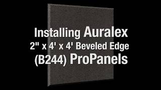 Installing Auralex ProPanel Acoustic Wall Panels [upl. by Ahsaetan]