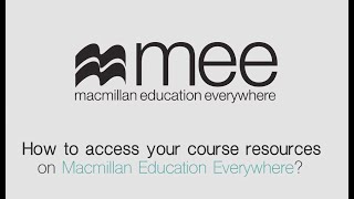 How to access your course resources on Macmillan Education Everywhere [upl. by Ear]