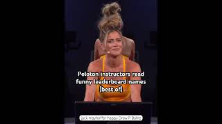 Peloton instructors read funny leaderboard names Best of funny pelotonbike peloton shoutout [upl. by Burnett]