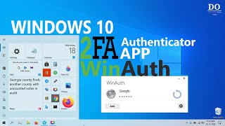 How to use Two Factor Authentication In Windows 10  WinAuth [upl. by Noivad235]