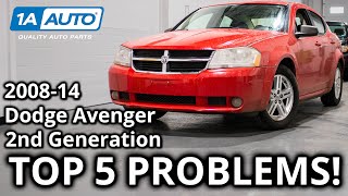 Top 5 Problems Dodge Avenger Sedan 2nd Generation 20082014 [upl. by Olsewski720]