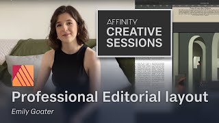 Composing a professional and beautiful editorial layout in Affinity Publisher with Emily Goater [upl. by Ytsim]