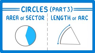 GCSE Maths  Area of a Sector and Length of an Arc of a Circle Circles Part 3 108 [upl. by Anderer808]