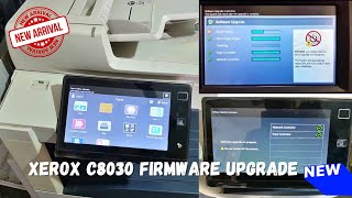 How to upgrade firmware in xerox 7845783075307545c8030c8045c8070 from USB flash drive [upl. by Enilec]