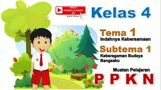 Video Pembelajaran PPKN Kelas 4 Tema 1 Subtema 1  Kerja Sama Dalam Keragaman [upl. by Ailsun]