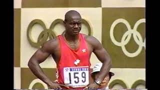 1988 Olympics 100m SemiFinals Ben Johnson Carl Lewis CBC [upl. by Balliol459]