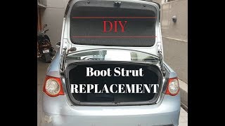 Fixing A Car Boot That Wont Stay Up  Changing Boot Struts Shocks On Nearly Any Vehicle [upl. by Yatnohs]