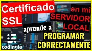 ¿cómo ACTIVAR certificado SSL en mi SERVIDOR local XAMPP 💥➡Poner https [upl. by Akered]